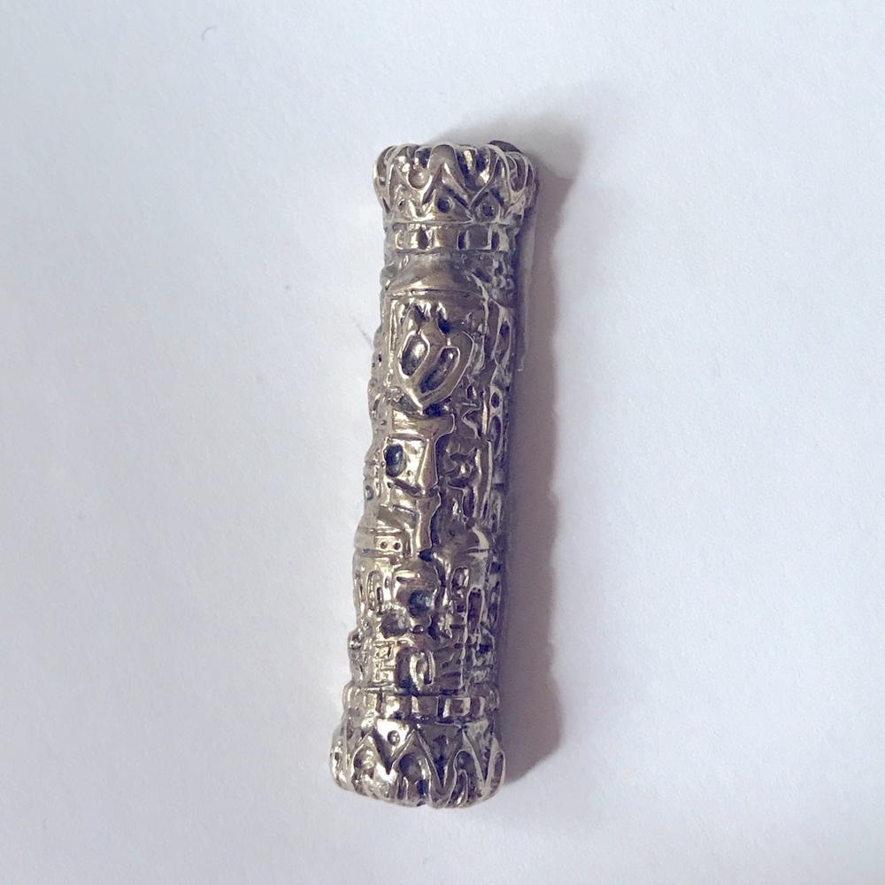 Mezuzah Metal Lucky Charm With Prayer Door Jewish Protection Religious 

2.5”